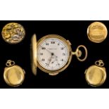 National Watch Co 18ct Gold Full Hunter Quarter Repeater Chronometer Pocket Watch of Wonderful