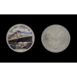 United States of America Liberty Silver Dollar Enamelled - Date 2005, R.M.