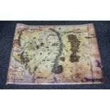 Lord of the Rings Middle Earth Map Poster Cast Signed This is something special,