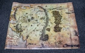 Lord of the Rings Middle Earth Map Poster Cast Signed This is something special,