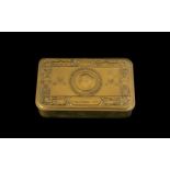 Princess Mary Brass Gift Tin Christmas 1914, the container of the Christmas gifts,