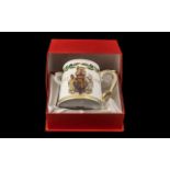 Spode Fine Bone China Tankard Queens Jubilee 1952-1976. Comes in original box.