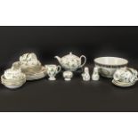 Wedgwood 'Wild Strawberry' Tea/Dinner Service comprising 6 cups, 6 saucers, 6 side plates, 6 bowls,