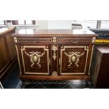 French Walnut Buffet Cabinet with two drawers and cupboards,