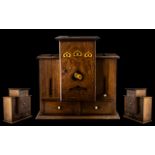 Unusual Mahogany Cigarette Dispensing Cabinet, with an inlaid Art Nouveau style door,