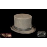 Gentleman's Grey Top Hat by Young's Formal Wear,