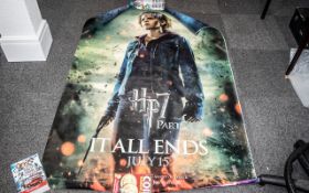 Harry Potter Deathly Hallows Part 2 Rare Huge UK Premiere Poster Cast Signed & Crew Inc J K Rowling