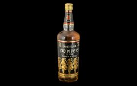 A Bottle of Seagram's 100 Pipers De Luxe Scotch Whisky. 40% Volume 75cl.