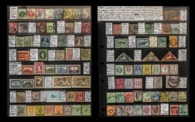 Stamps Extensive GB and Commonwealth Collection on hagners or leaves.