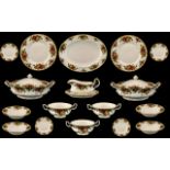 Royal Albert 'Old Country Roses' Dinner Service comprising 8 x 10" dinner plates; 8 x 8" plates;