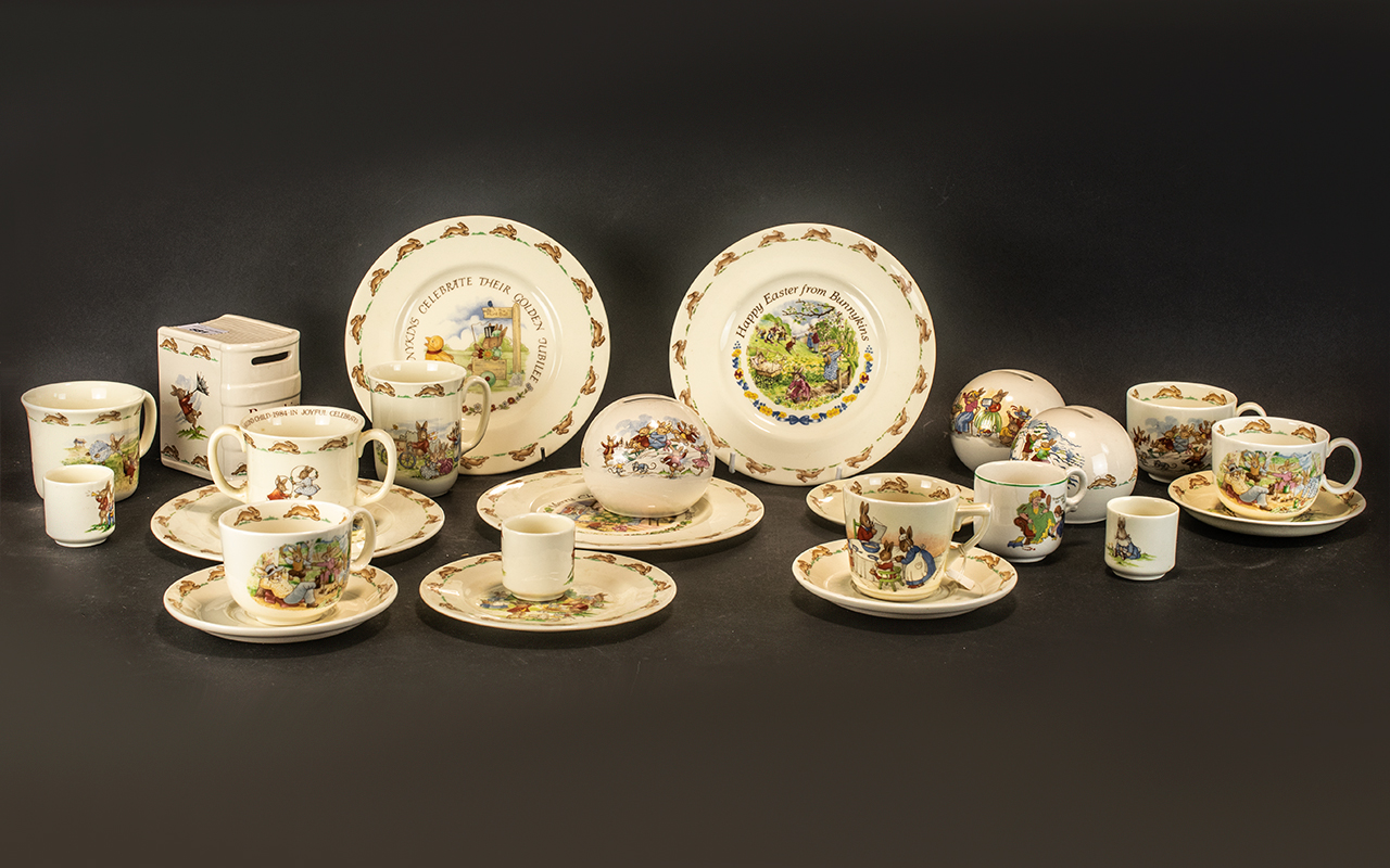 Collection of Royal Doulton 'Bunnykins' China comprising: