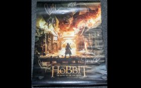 The Hobbit Battle Of The Five Armies Poster Cast & Crew Signed This is something stunning and very