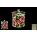 Weymss Lidded Preserve Jar 'Cabbage Roses' Pattern, impressed Weymss mark to underside of pot; 6