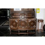 Early 20th Century Oak Carved Sideboard/Court Dresser of solid proportions,