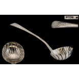 Irish - 19th Century Large Size Silver Ladle,