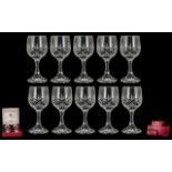 Five Boxed Sets of Schott-Zwiesel Cut Glass Wine Glasses made in Stafford,