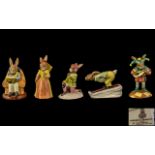 Royal Doulton Collection of Hand Painted Porcelain Bunnykins Figures ( 5 ) In Total. 1/ Romeo DB284.