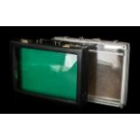 3 Attaché Case Style Clear Topped Display Cases suitable for the display of badges, medals etc.