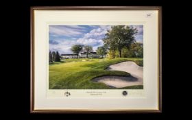 Golfing Interest - Limited Edition Print of Oakland Hills Country Club 18th Hole.