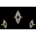 Antique Period 18ct Gold and Platinum Su