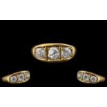 Superb 18ct Gold Three Stone Diamond Set