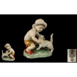 Royal Worcester Hand Painted Figure Grou