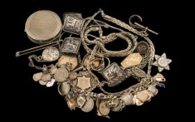 Miscellaneous Collection of Silver Jewel