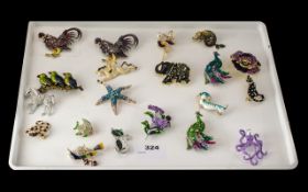 Great Collection of Brooches, In As New