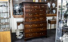 Georgian Mahogany Chest on Chest circa 1