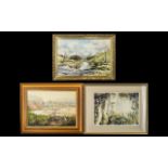 Collection of Three Paintings comprising