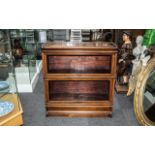 Globe Wernicke Two Tier Red Walnut Libra