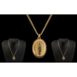 Clogau 9ct Welsh Gold Attractive Pendant Locket with Attached 9ct Gold Chain,