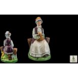 Royal Doulton Hand Painted Porcelain Figure ' Rest Awhile ' HN2728. Designer W.K.Harper.