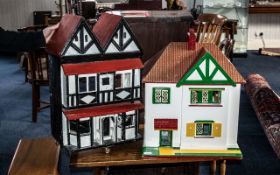 Two Vintage Dolls Houses with fitted furniture, sold with vacant possession. Please see images.