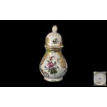 Small Antique Porcelain Sugar Caster with a screw top,