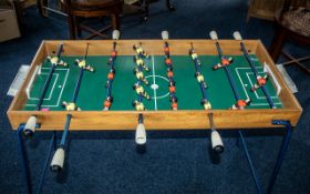 French Vintage Football Game, fitted with a metal fold-down frame. Size 38" long x 18" wide.