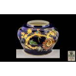 Masons - Ironstone Hand Painted Vase / Bowl, Decorated with Painted Enamel Images of Exotic Birds,