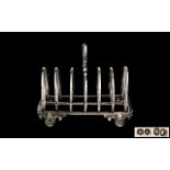 Victorian Period Solid Silver Quality 6 Tier Toast Rack of excellent proportions and design.