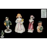 Royal Doulton Collection of Hand Painted Porcelain Figures ( 4 ) In Total.