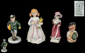 Royal Doulton Collection of Hand Painted Porcelain Figures ( 4 ) In Total.