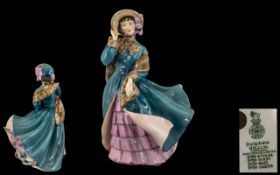 Royal Doulton Hand Painted Porcelain Figure ' Delphine ' HN2136. Designer M. Davies.