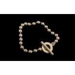 Gucci Silver Bauble Bracelet, full hallmarked, impressed Gucci Made in Italy.
