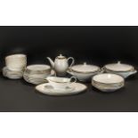 A Modern Dinner service made in Czechoslovakia 'Brigitta Design' comprising two tureens,