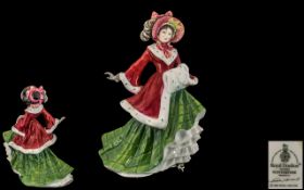 Royal Doulton Fine Hand Painted Porcelain Figure ' Winter Time ' HN3622. Designer Valerie Annand.