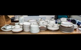 Large Collection of Assorted Denby Pottery including dinner plates, cups, saucers, teapots,