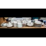 Large Collection of Assorted Denby Pottery including dinner plates, cups, saucers, teapots,