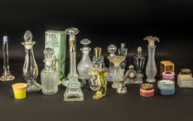 Collection of Vintage Avon Glass Perfume Bottles,