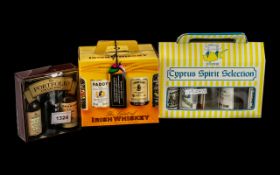 Three Boxes of Miniature Spirits, 'The Portfolio Collection',