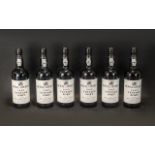 Collection of Six Bottles of Royal Oporto 1985 Vintage Port, in their original wooden box,