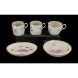 Five Various Pieces of Flight, Barr and Barr Porcelain comprising a tea pot stand, cup and saucer,